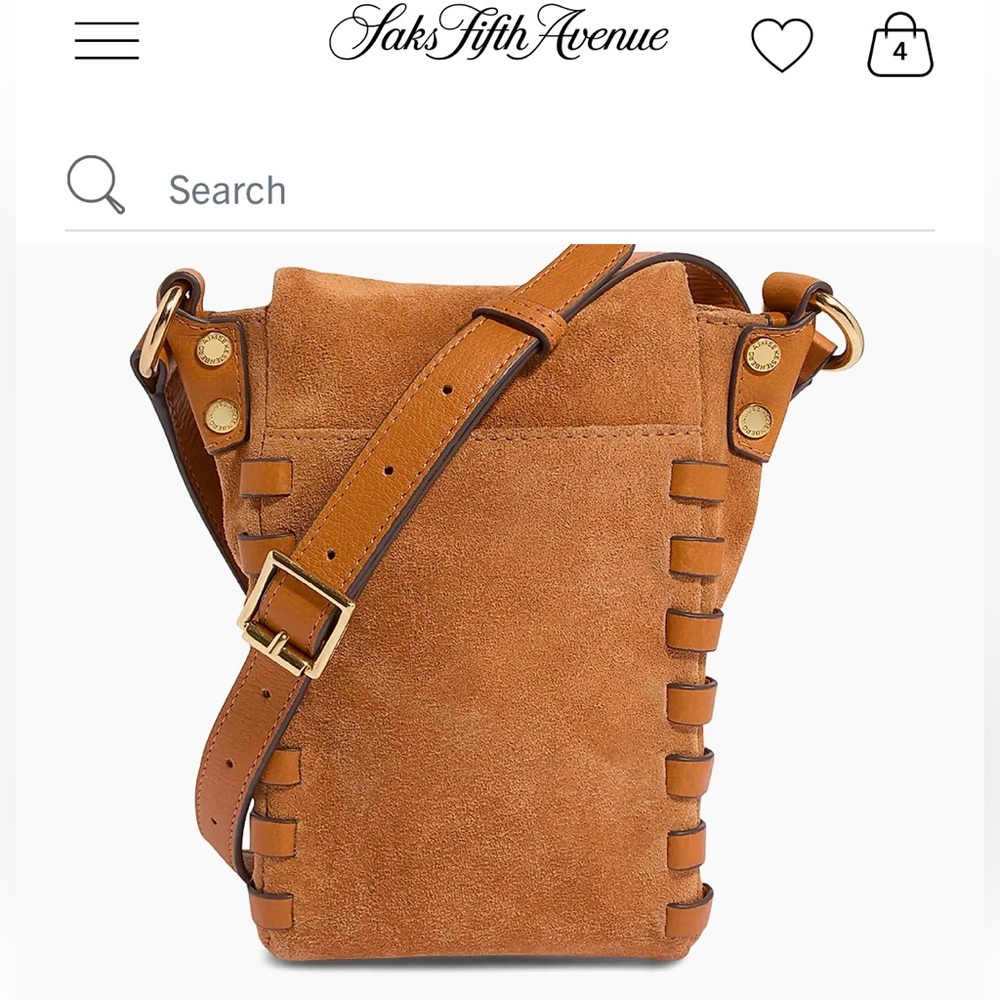 Brand new Aimee Kestenberg Messenger Bag in Rustic Caramel  trendy and classy 🌹 - Picture 11 of 13